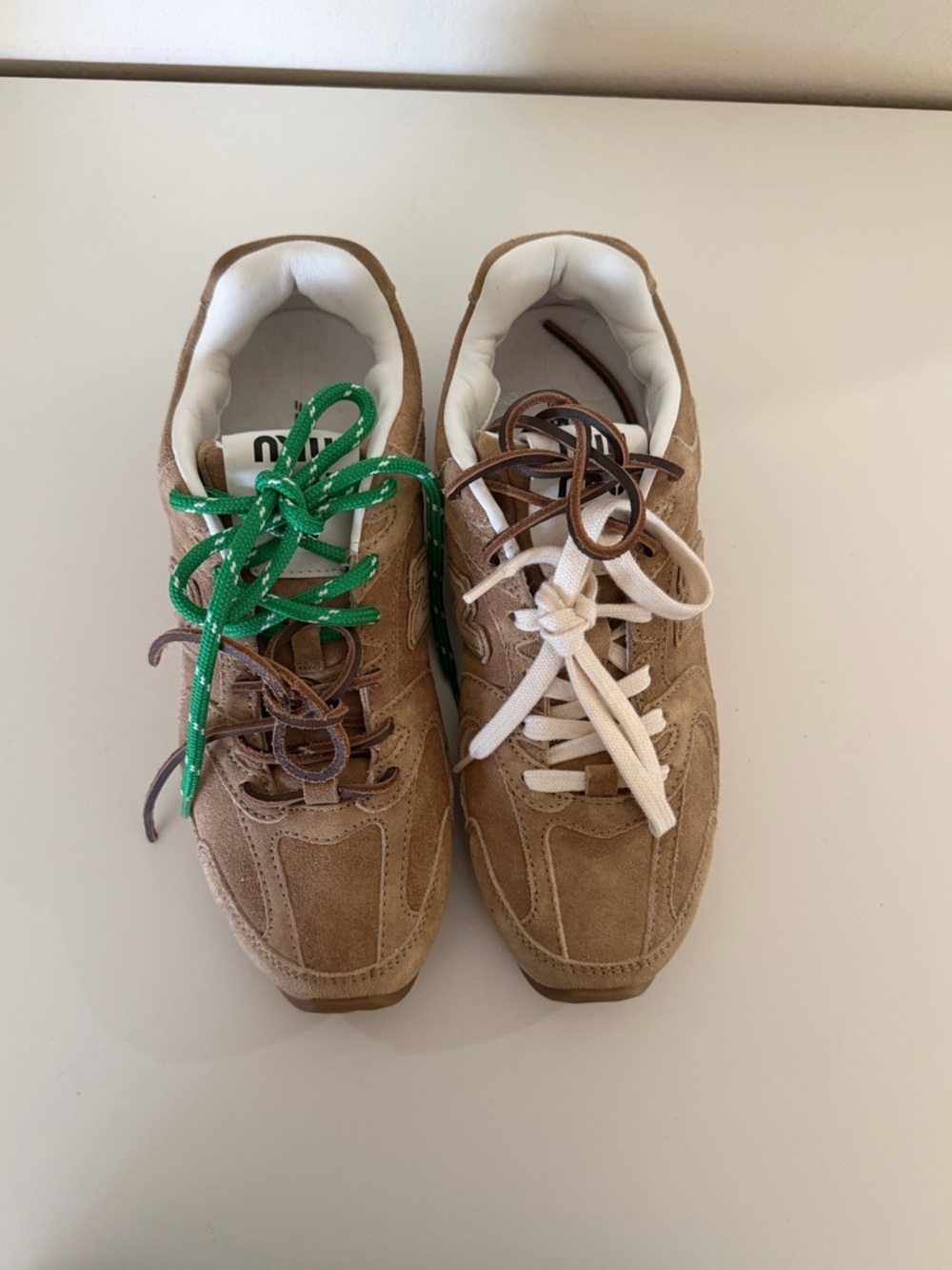 New Balance X Miu Miu 530 SL suede sneakers